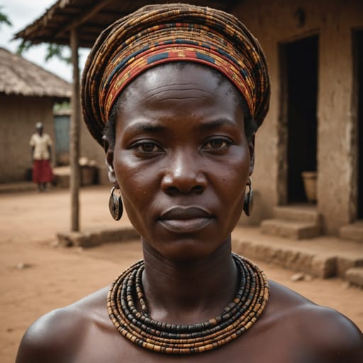 Ga-Adangbe, rendered by Stable Image Core from the shared prompt, AI-generated adult subject