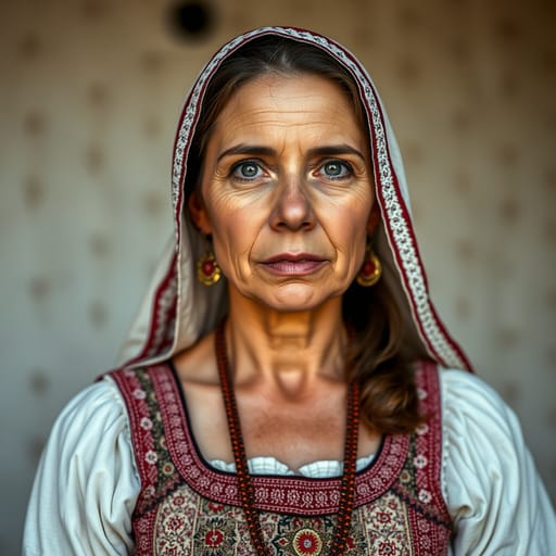 Galicians, rendered by FLUX.1 schnell from the shared prompt, AI-generated adult subject