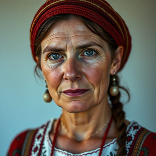 Galicians, rendered by FLUX.1 schnell from the shared prompt, AI-generated adult subject