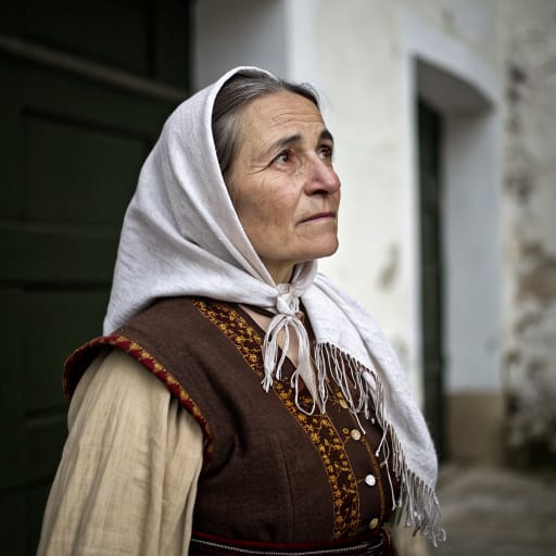 Galicians, rendered by Recraft V3 from the shared prompt, AI-generated adult subject