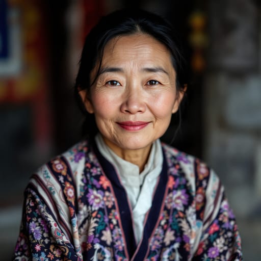 Hmong, rendered by FLUX 1.1 Pro from the shared prompt, AI-generated adult subject