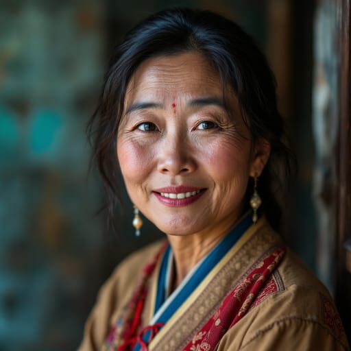 Hmong, rendered by FLUX 1.1 Pro from the shared prompt, AI-generated adult subject