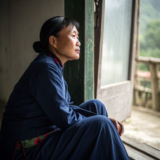 Hmong, rendered by Recraft V3 from the shared prompt, AI-generated adult subject