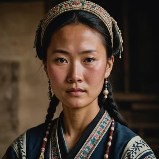Hmong, rendered by Stable Image Core from the shared prompt, AI-generated adult subject