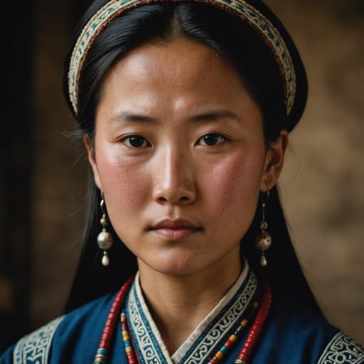 Hmong, rendered by Stable Image Core from the shared prompt, AI-generated adult subject