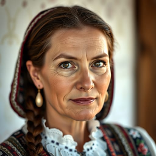 Hungarians, rendered by FLUX.1 schnell from the shared prompt, AI-generated adult subject
