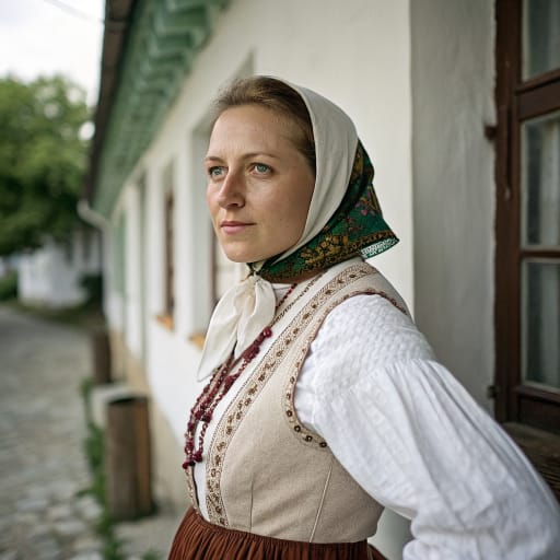 Hungarians, rendered by Recraft V3 from the shared prompt, AI-generated adult subject