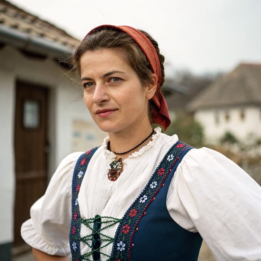 Hungarians, rendered by Recraft V3 from the shared prompt, AI-generated adult subject