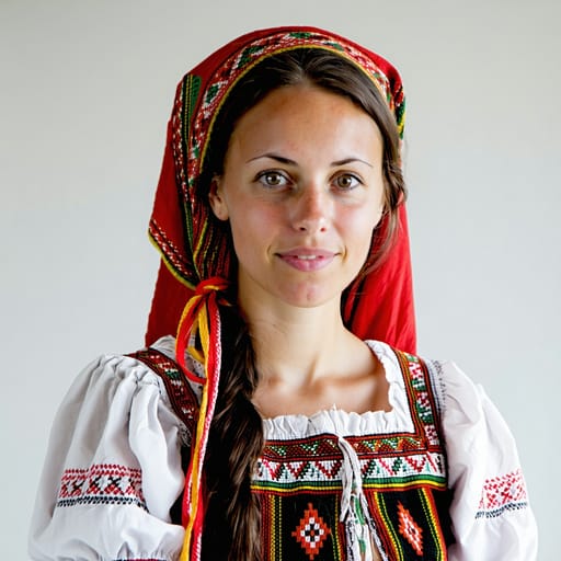 Hungarians, rendered by Stable Diffusion 3.5 Large from the shared prompt, AI-generated adult subject