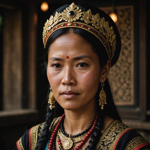 Iban, rendered by Stable Image Core from the shared prompt, AI-generated adult subject