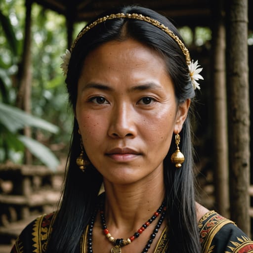 Iban, rendered by Stable Image Core from the shared prompt, AI-generated adult subject