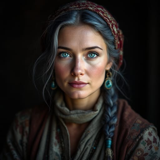 Icelanders, rendered by FLUX 1.1 Pro from the shared prompt, AI-generated adult subject