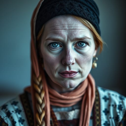 Icelanders, rendered by FLUX.1 schnell from the shared prompt, AI-generated adult subject