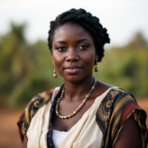 Igbo, rendered by FLUX 1.1 Pro from the shared prompt, AI-generated adult subject