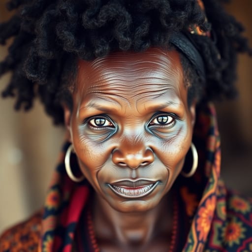 Igbo, rendered by FLUX.1 schnell from the shared prompt, AI-generated adult subject