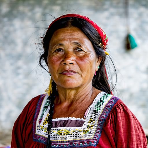 Ilocano, rendered by Stable Diffusion 3.5 Large from the shared prompt, AI-generated adult subject