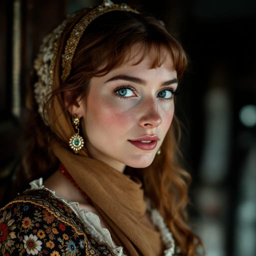 Irish, rendered by FLUX 1.1 Pro from the shared prompt, AI-generated adult subject