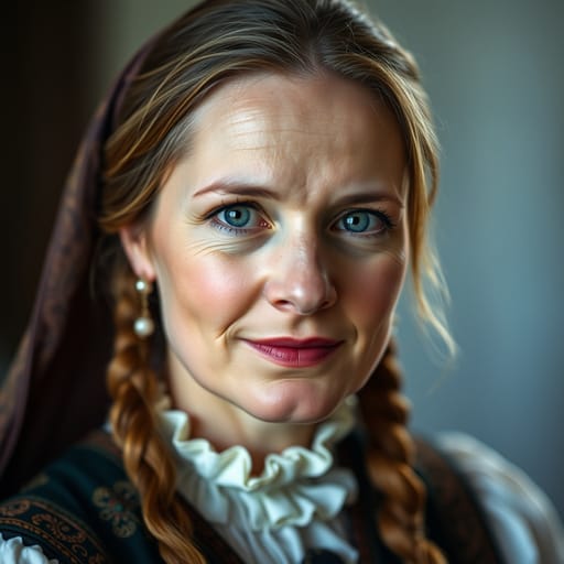 Irish, rendered by FLUX.1 schnell from the shared prompt, AI-generated adult subject