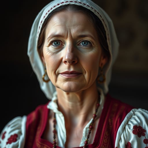 Irish, rendered by FLUX.1 schnell from the shared prompt, AI-generated adult subject