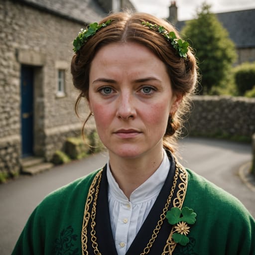 Irish, rendered by Stable Image Core from the shared prompt, AI-generated adult subject