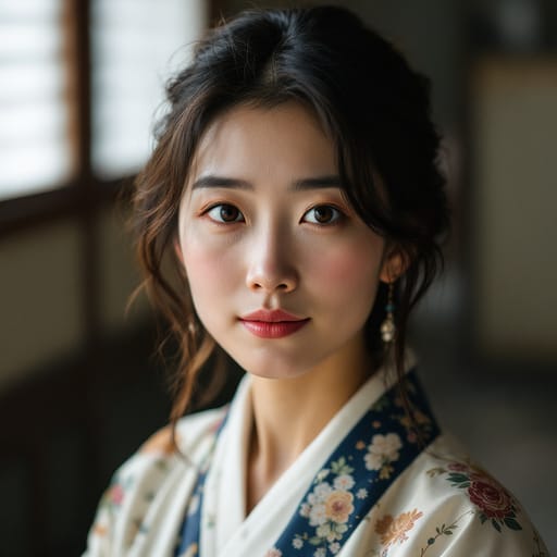 Japanese, rendered by FLUX 1.1 Pro from the shared prompt, AI-generated adult subject
