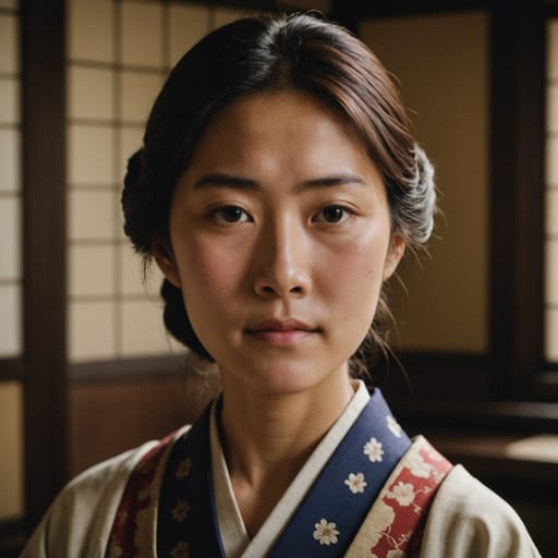 Japanese, rendered by Stable Image Core from the shared prompt, AI-generated adult subject