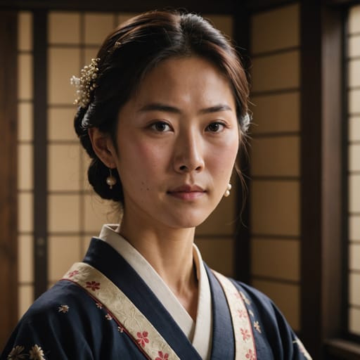 Japanese, rendered by Stable Image Core from the shared prompt, AI-generated adult subject
