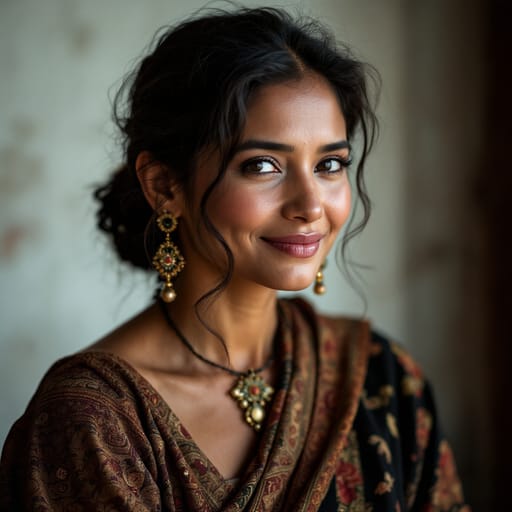Javanese, rendered by FLUX 1.1 Pro from the shared prompt, AI-generated adult subject