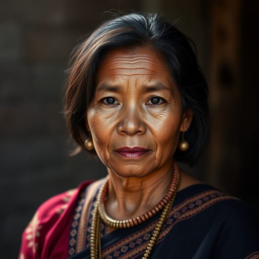 Javanese, rendered by FLUX.1 schnell from the shared prompt, AI-generated adult subject