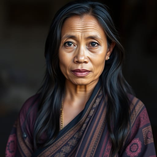 Javanese, rendered by FLUX.1 schnell from the shared prompt, AI-generated adult subject