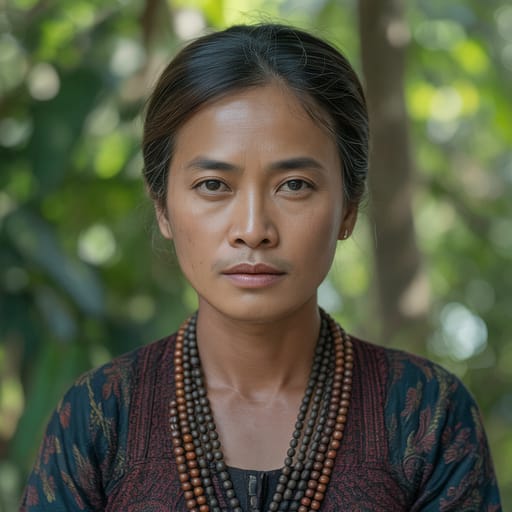 Javanese, rendered by Ideogram 3.0 Turbo from the shared prompt, AI-generated adult subject