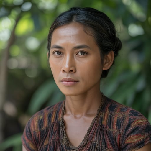 Javanese, rendered by Ideogram 3.0 Turbo from the shared prompt, AI-generated adult subject