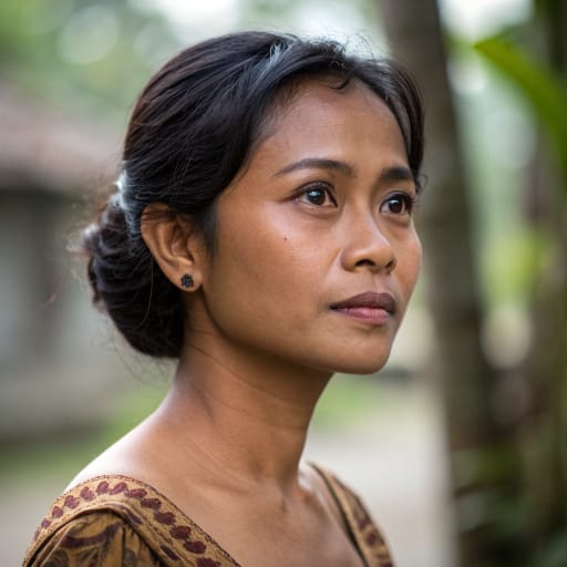 Javanese, rendered by Recraft V3 from the shared prompt, AI-generated adult subject