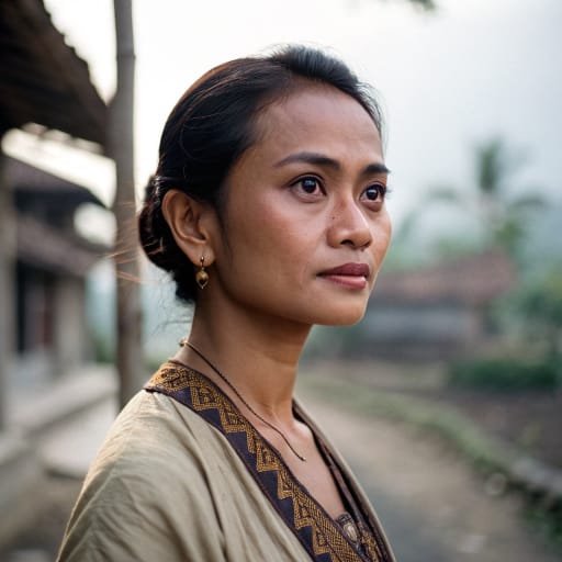Javanese, rendered by Recraft V3 from the shared prompt, AI-generated adult subject