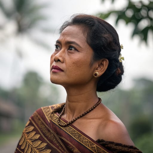 Javanese, rendered by Recraft V3 from the shared prompt, AI-generated adult subject