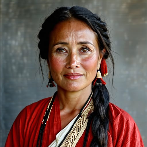 Javanese, rendered by Stable Diffusion 3.5 Large from the shared prompt, AI-generated adult subject