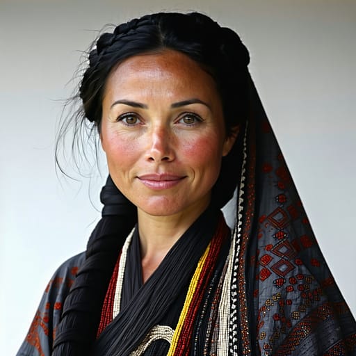 Javanese, rendered by Stable Diffusion 3.5 Large from the shared prompt, AI-generated adult subject