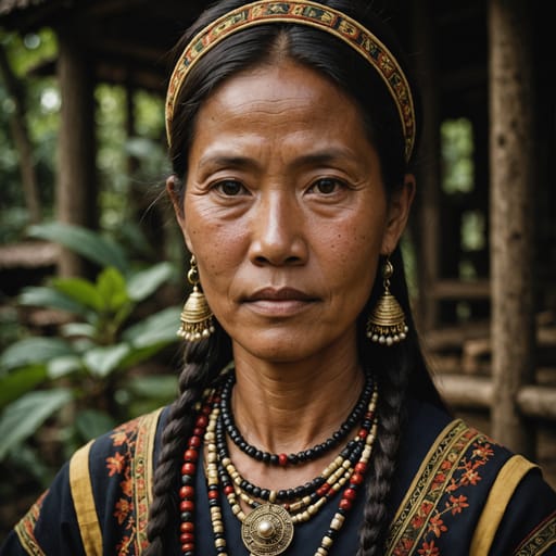 Kadazan-Dusun, rendered by Stable Image Core from the shared prompt, AI-generated adult subject