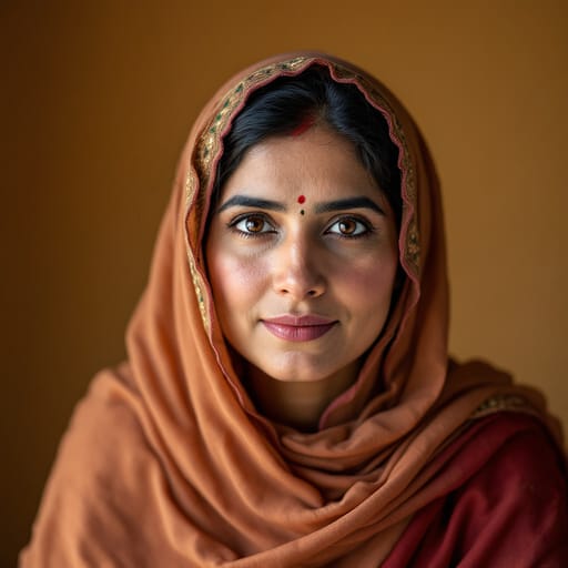 Kashmiris, rendered by FLUX 1.1 Pro from the shared prompt, AI-generated adult subject