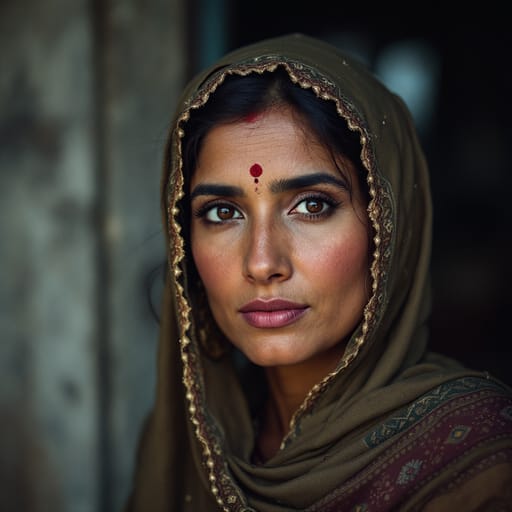 Kashmiris, rendered by FLUX 1.1 Pro from the shared prompt, AI-generated adult subject