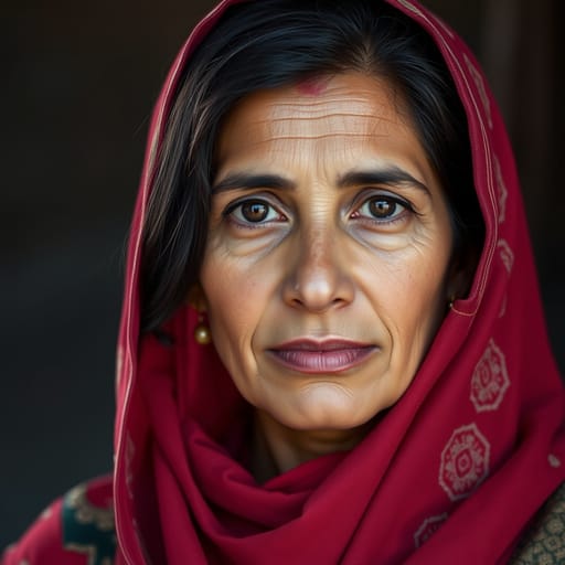 Kashmiris, rendered by FLUX.1 schnell from the shared prompt, AI-generated adult subject