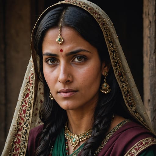 Kashmiris, rendered by Stable Image Core from the shared prompt, AI-generated adult subject