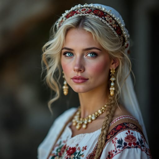 Latvians, rendered by FLUX 1.1 Pro from the shared prompt, AI-generated adult subject