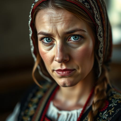 Latvians, rendered by FLUX.1 schnell from the shared prompt, AI-generated adult subject