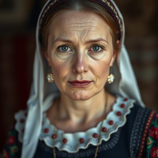 Latvians, rendered by FLUX.1 schnell from the shared prompt, AI-generated adult subject