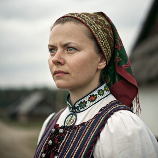 Latvians, rendered by Recraft V3 from the shared prompt, AI-generated adult subject