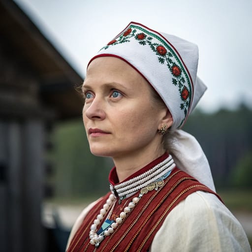 Latvians, rendered by Recraft V3 from the shared prompt, AI-generated adult subject