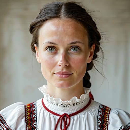 Latvians, rendered by Stable Diffusion 3.5 Large from the shared prompt, AI-generated adult subject