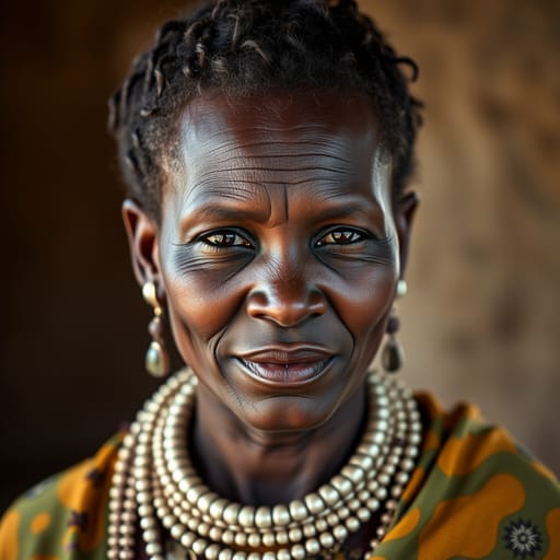 Maasai, rendered by FLUX.1 schnell from the shared prompt, AI-generated adult subject