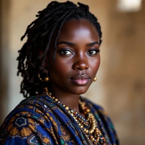 Mandinka, rendered by FLUX 1.1 Pro from the shared prompt, AI-generated adult subject